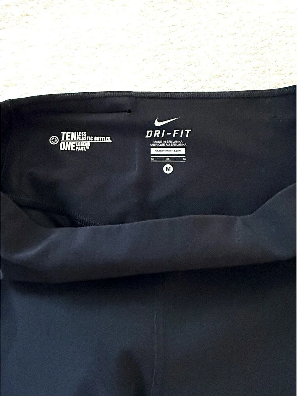 Nike Legend Poly Skinny Pants Women’s M Black Dri-FIT Training 725123-010